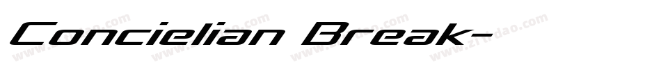 Concielian Break字体转换